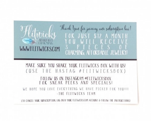 Flitwicks Jewelry Subscription Box Review – December 2015