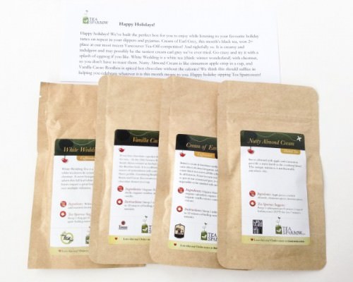 Tea Sparrow Review + GIVEAWAY – December 2015