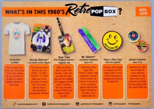 Retro Pop Box Review – November 2015