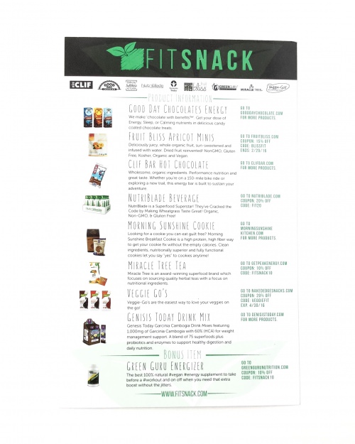 Fit Snack Review + Promo Code – January 2016