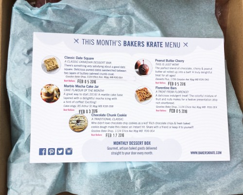 Bakers Krate Review + Coupon Code – January 2016