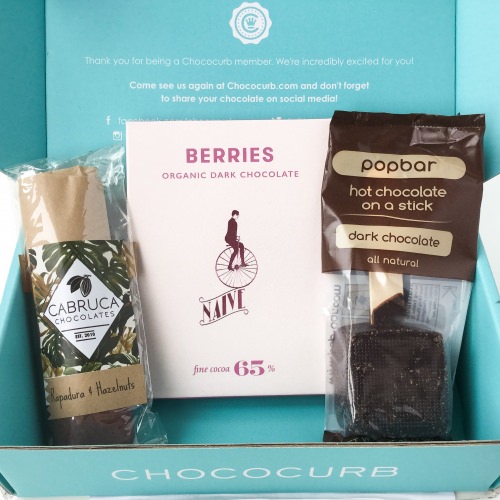 Chococurb Mini Review – Chocolate Subscription Box – March 2016