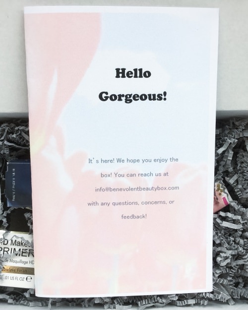 Benevolent Beauty Box Review + Coupon Code – May 2016