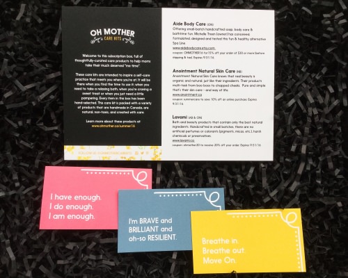 Oh Mother Care Kit Review + Coupon Code- June 2016