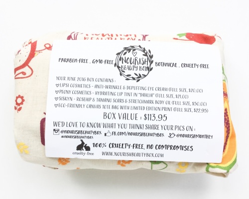 Nourish Beauty Box Review – June 2016