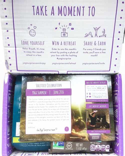 Yogi Surprise Subscription Box Review + Coupon Code – June 2016