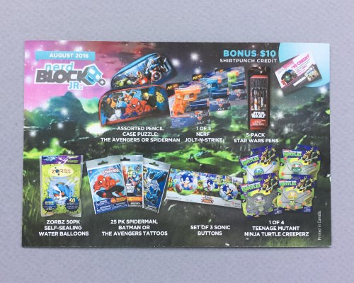 Nerd Block Jr. Boys Review + Promo Code – August 2016