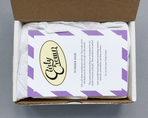 Curly Crown Canada Subscription Box Review + Coupon Code – July 2016