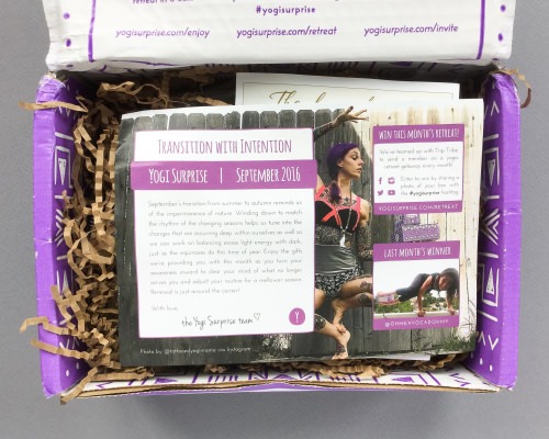 Yogi Surprise Subscription Box Review + Coupon Code – September 2016