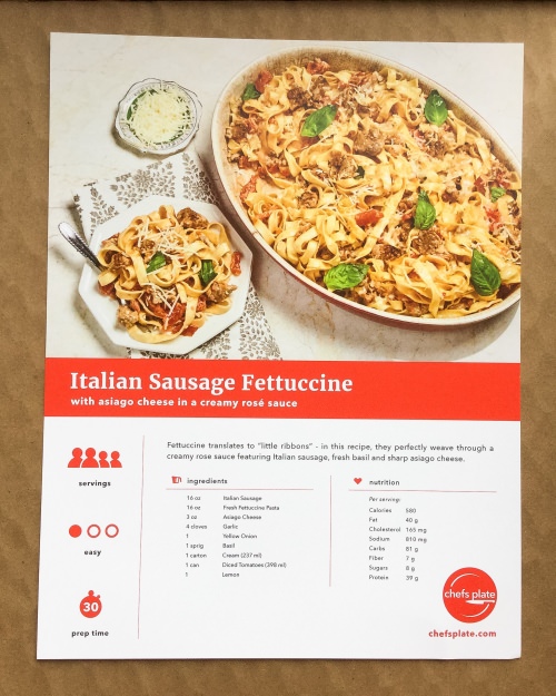 Chef’s Plate Review + Promo Code – September 2016