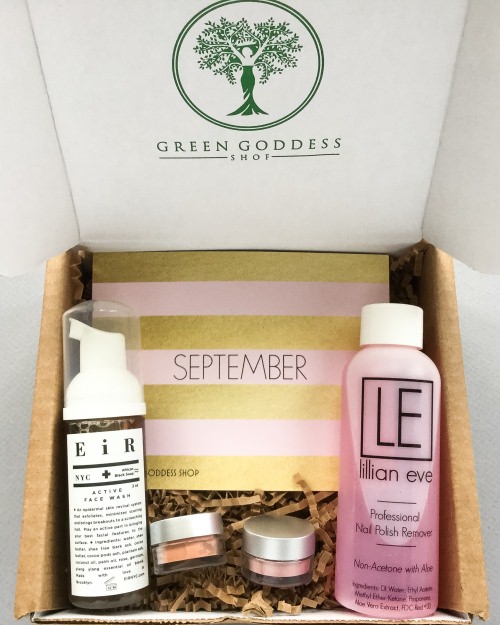The Green Goddess Shop Beauty Box Review – September 2016