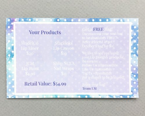 Lip Monthly Review + Coupon Code – September 2016