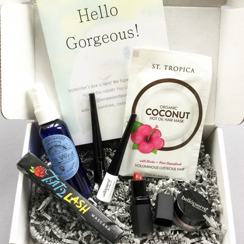 Benevolent Beauty Box Review + Coupon Code – September 2016