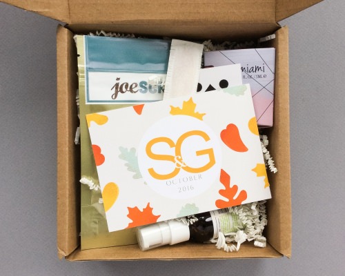 S&G Beauty Box Review + Coupon Code – October 2016