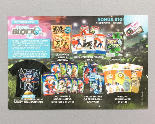 Nerd Block Jr. Boys Review + Promo Code – October 2016
