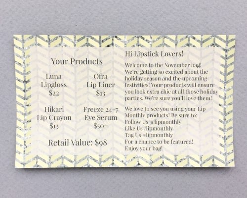 Lip Monthly Review + Coupon Code – November 2016
