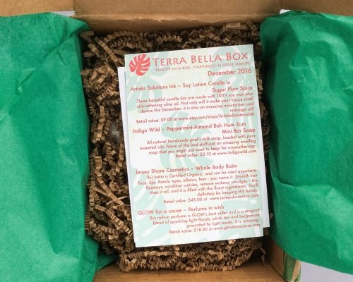 Terra Bella Box Review + Coupon Code – December 2016