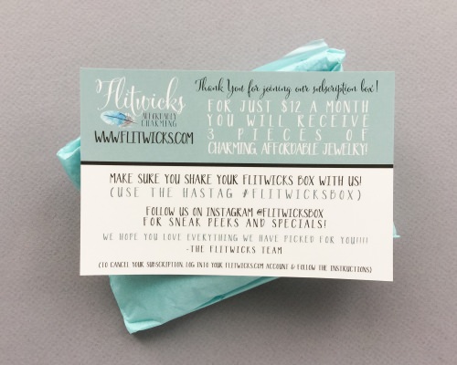 Flitwicks Jewelry Subscription Box Review + Promo Code – January 2017