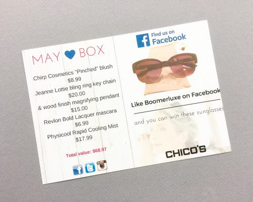 Boomerluxe Subscription Box Review – May 2017