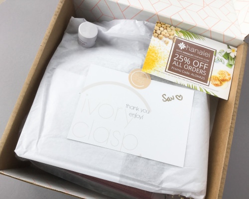 Ivory Clasp Subscription Box Review + Coupon Code – June 2017