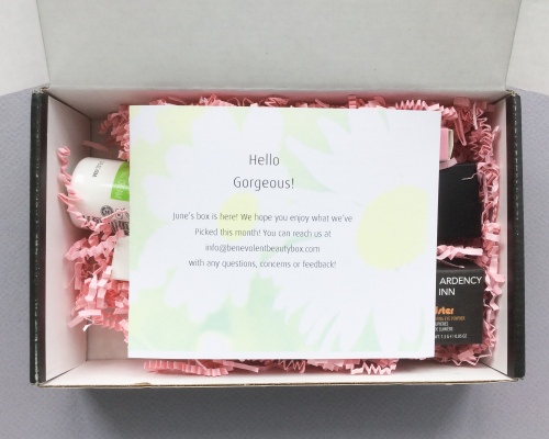 Benevolent Beauty Box Review + Coupon Code – June 2017