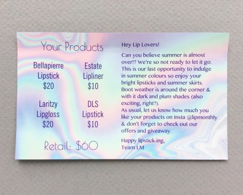Lip Monthly Review + Coupon Code – August 2017