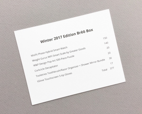 brēō box Subscription Box Review + Coupon Code – Winter 2017