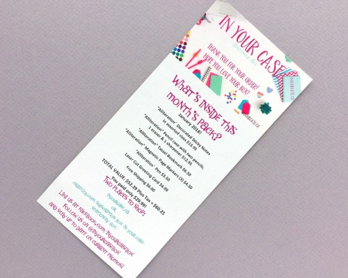 In Your Case Stationery Box Review + Coupon Code – January 2018