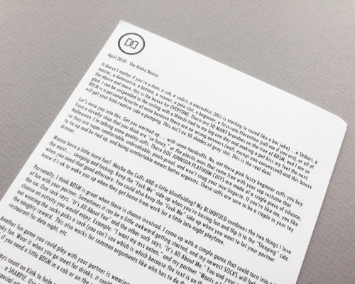 DDBoxxx Subscription Box Review – April 2018