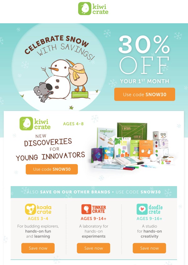 Save 30 Off All Kiwi Crate Brands Promo Code!