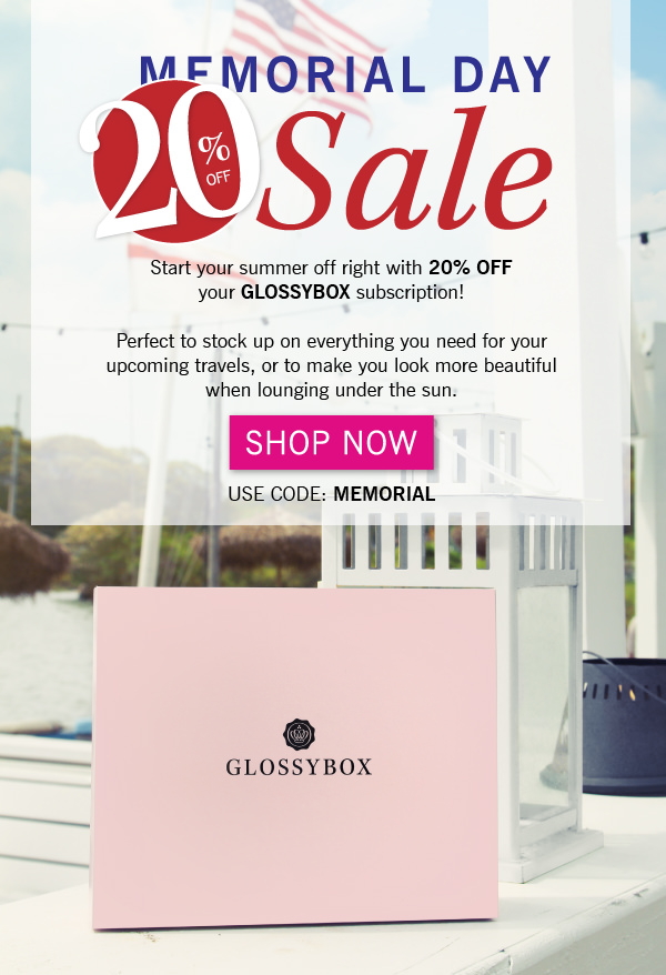 Glossybox 20% Off Promo Code – This Weekend Only!
