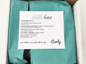 Dottiebox Subscription Box Review – January 2016