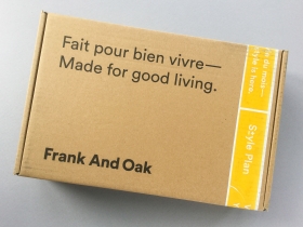 Frank And Oak Style Plan Subscription Box Review + Promo Code – September 2018