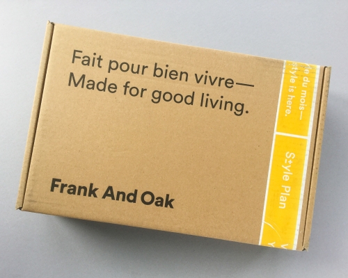 Frank And Oak Style Plan Subscription Box Review + Promo Code – September 2018