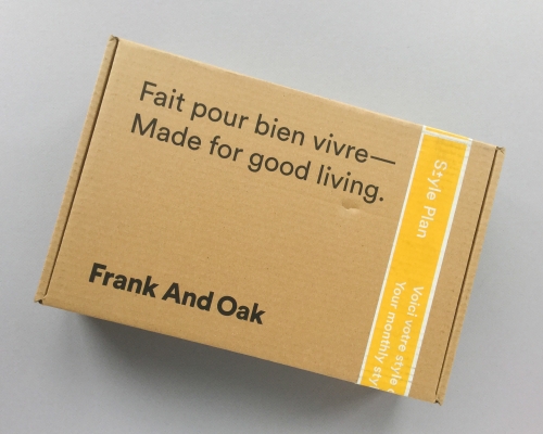 Frank And Oak Style Plan Subscription Box Review – November 2018